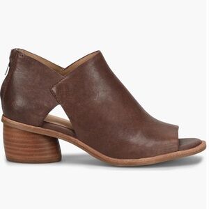 Sofft Woman’s Carliegh Brown Distressed Leather Women's Peep-Toe Ankle Boots